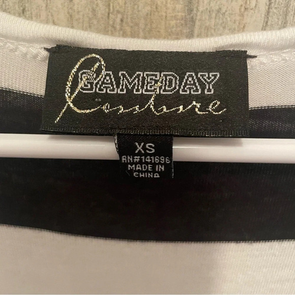 OSU Oklahoma State University Cowboys Womens Striped Game Day Tee-Size XS - Picture 5 of 6